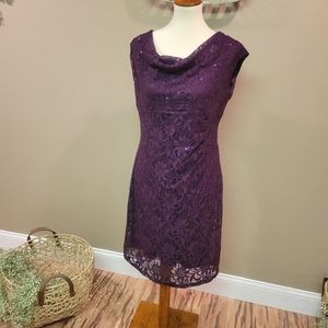 Ronnie Nicole Lace and Sequin Cocktail Dress